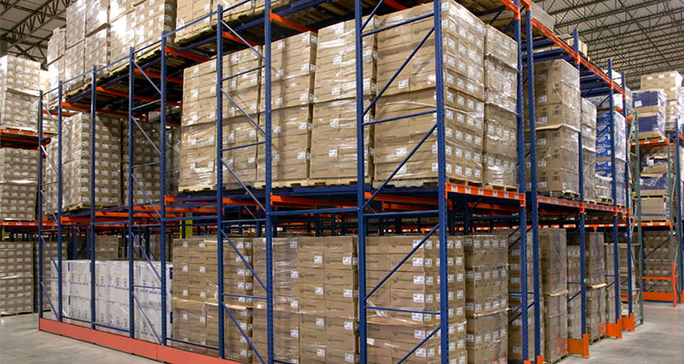 Pushback Rack beams and storage arrangement