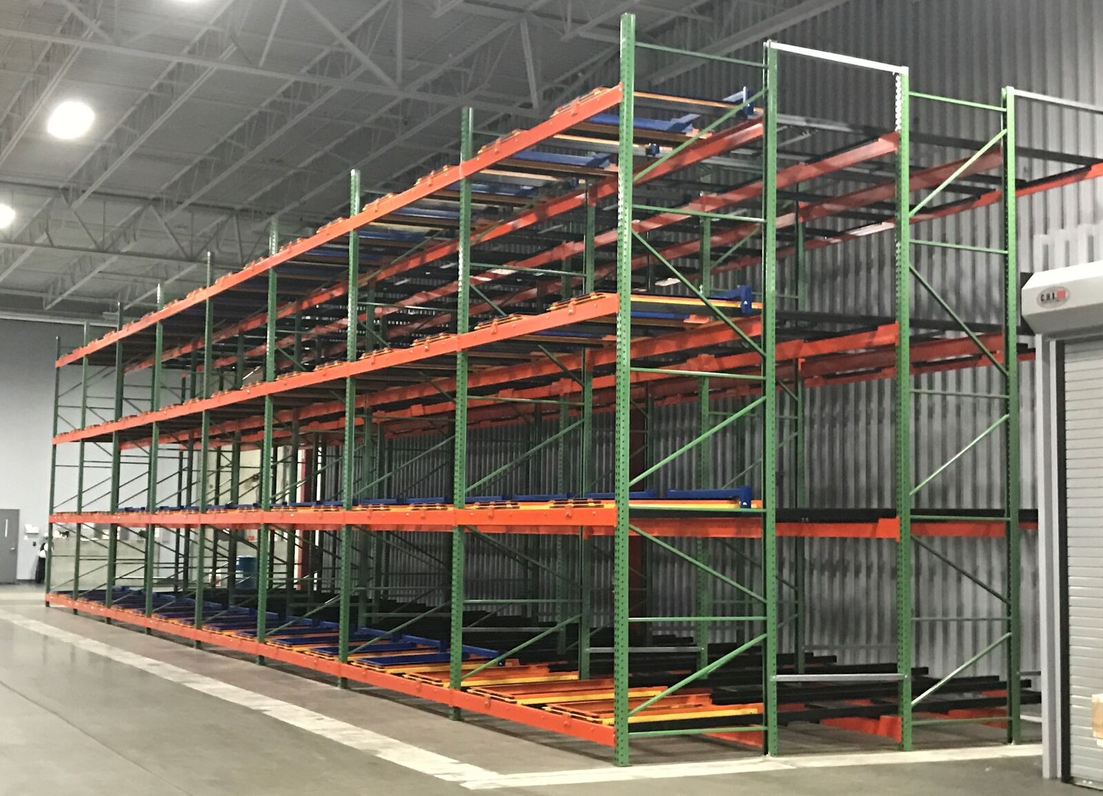 Pushback Rack system layout